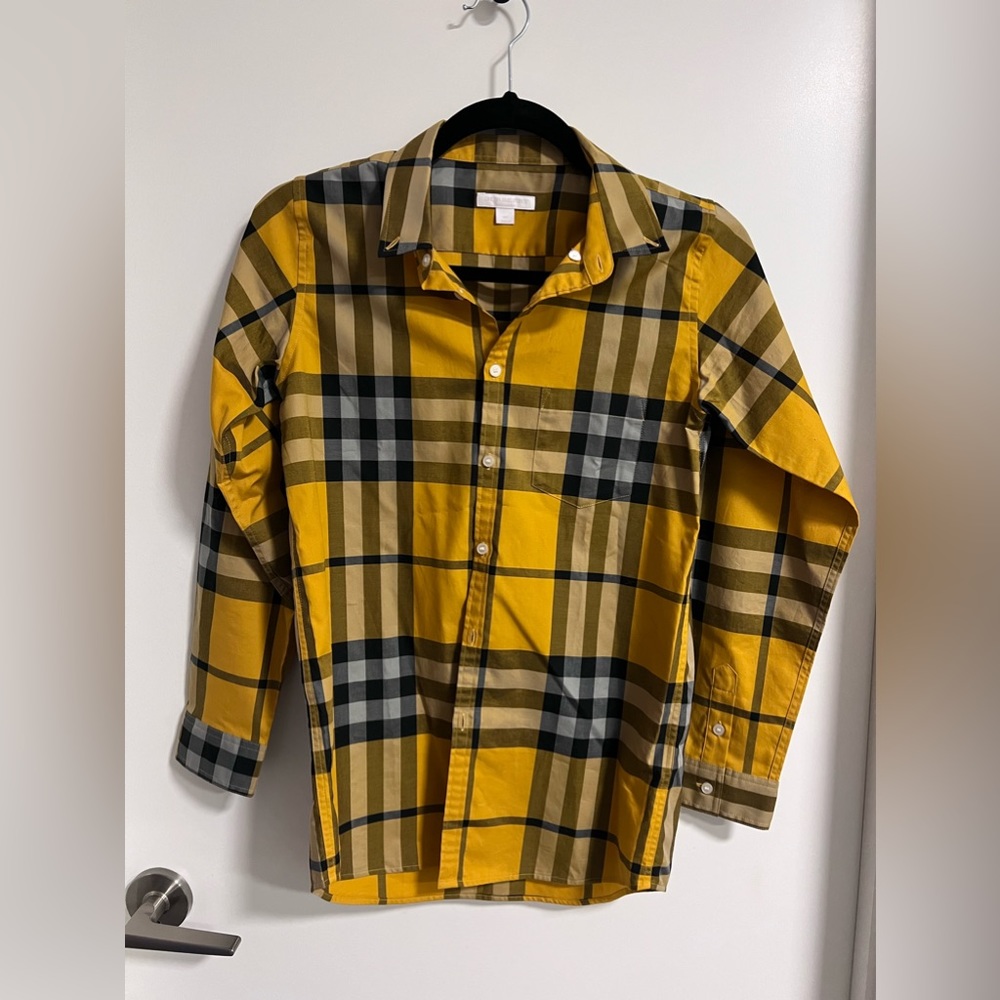 Burberry children 14Y yellow boy shirt